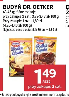 Budyń Dr. Oetker promocja w Stokrotka