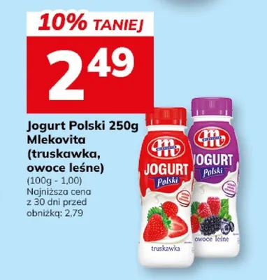 Jogurt Polski (truskawka, owoce leśne) promocja w Hitpol