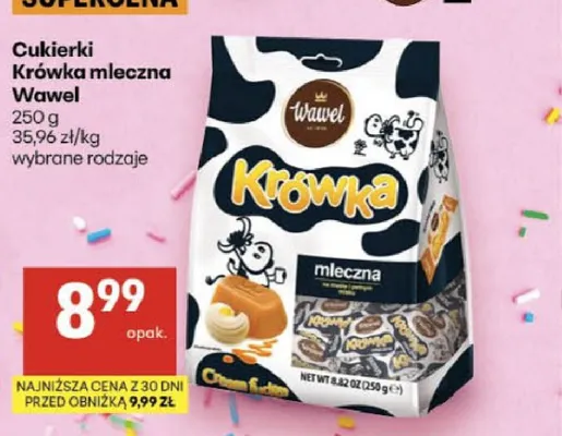 Cukierki Krówka mleczna Wawel promocja w Delikatesy Centrum