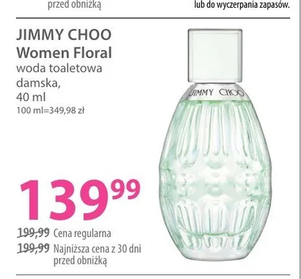 Woda toaletowa damska Jimmy Choo Women Floral promocja w Hebe