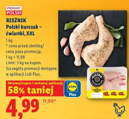 Polski kurczak - ćwiartki promocja w Lidl