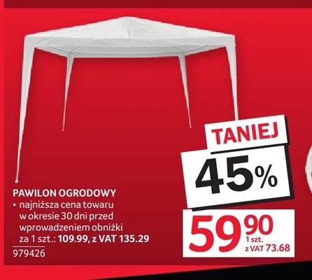 Pawilon ogrodowy promocja w Selgros