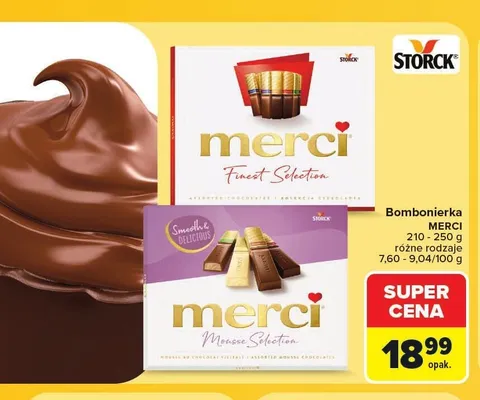 Bombonierka Merci Finest Selection promocja w Carrefour Market
