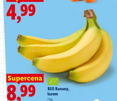Banany BIO luzem promocja w Lidl