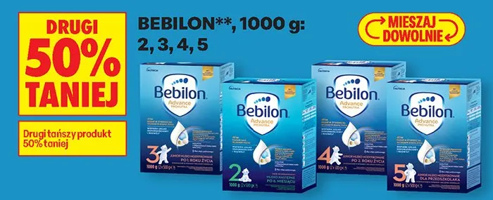 Mleko Bebilon 2, 1000g promocja w Biedronka
