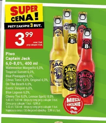 Piwo Captain Jack Watermelon Margarita 6,0% promocja w Twój Market