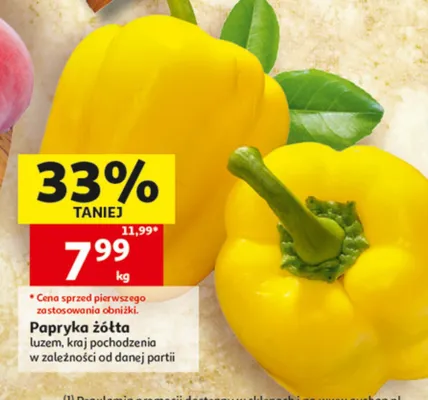 Papryka żółta promocja w Auchan