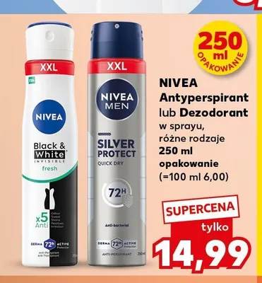 Antyperspirant Nivea Men Silver Protect promocja w Kaufland