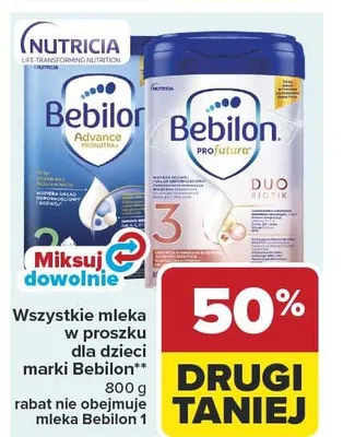 Mleko w proszku dla dzieci Bebilon Advance Pronutra promocja w Carrefour