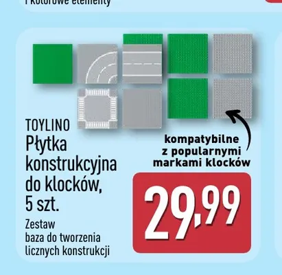 Płytka konstrukcyjna do klocków 5 szt. Toylino promocja w Aldi