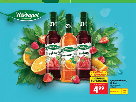 Syrop Herbapol pomarańcza promocja w Biedronka
