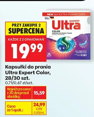 Kapsułki do prania white&color Ultra promocja w Biedronka