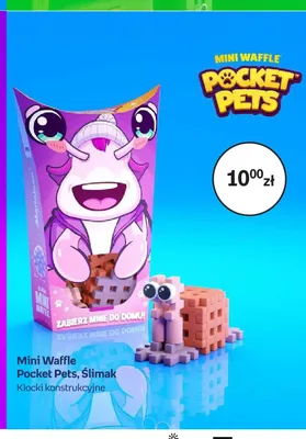Klocki konstrukcyjne Mini Waffle Pocket Pets Ślimak promocja w Empik