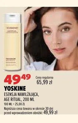 Esencja nawilżająca Yoskine Age Ritual promocja w Drogerie Natura