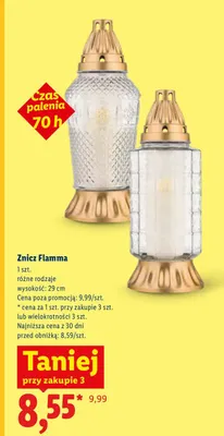 Znicz Flamma 29 cm promocja w Lidl