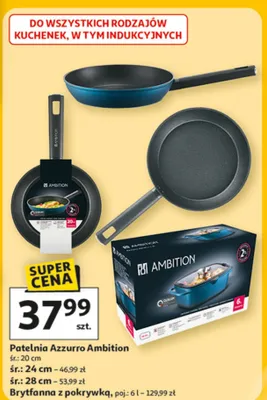 Patelnia Azzurro Ambition promocja w Auchan