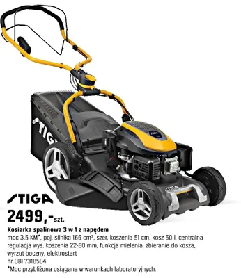 Kosiarka spalinowa 3 w 1 z napędem promocja w OBI