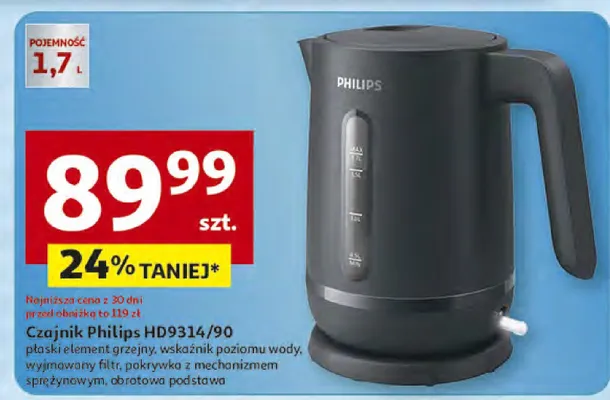 Czajnik HD9314/90 promocja w Auchan