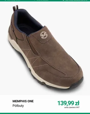 Półbuty Memphis One promocja w Deichmann