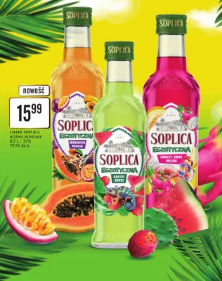 Likier Soplica Egzotyczna Kaktus Arbuz promocja w Dino