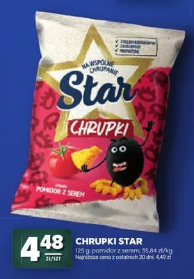 Chrupki Star o smaku pomidora z serem promocja w Stokrotka