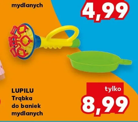 Trąbka do baniek mydlanych Lupilu promocja w Kaufland