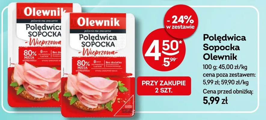 Polędwica Sopocka Olewnik promocja w Żabka