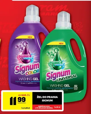Żel do prania Signum Universal promocja w Gram Market