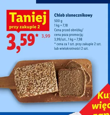 Chleb słonecznikowy promocja w Lidl