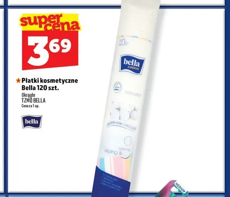 Płatki kosmetyczne Bella Cotton okrągłe promocja w TOPAZ