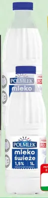 Mleko świeże 1,5% Polmlek promocja w Dino