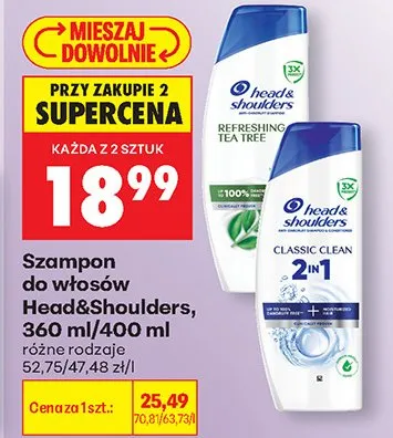 Szampon do włosów Head&Shoulders promocja w Biedronka