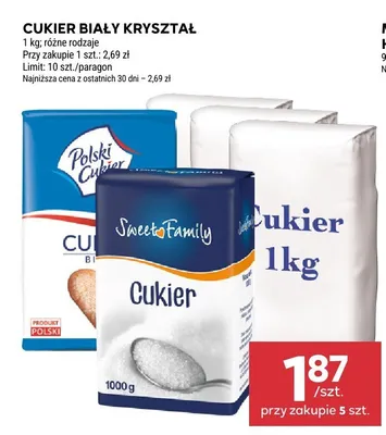 Cukier biały kryształ promocja w Stokrotka