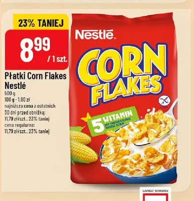 Płatki Corn Flakes Nestlé promocja w POLOmarket