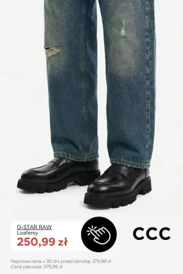 Loafersy G-Star Raw promocja w CCC