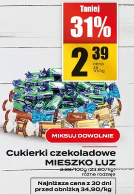 Cukierki czekoladowe Mieszko Luz promocja w Supeco