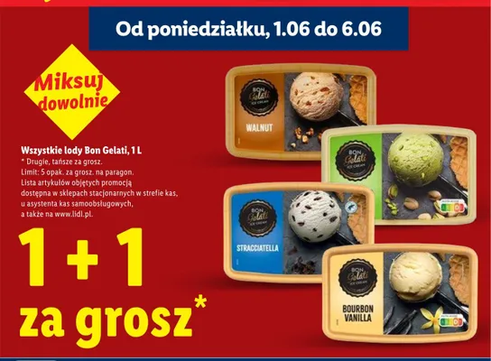 Lody Stracciatella Bon Gelati promocja w Lidl