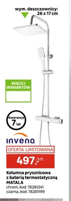 Kolumna prysznicowa z baterią termostatyczną Matala Invena promocja w Leroy Merlin