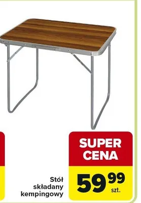 Stół składany kempingowy promocja w Carrefour