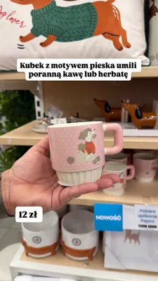 Kubek z motywem pieska promocja w Pepco