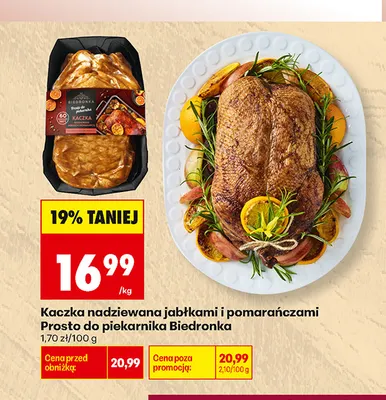 Kaczka nadziewana jabłkami i pomarańczami Prosto do piekarnika Biedronka promocja w Biedronka