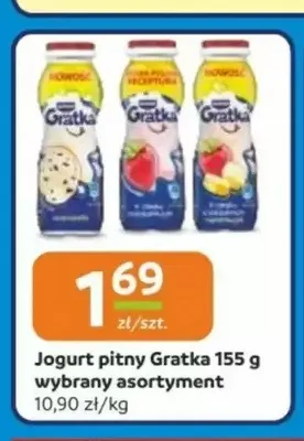 Jogurt pitny Gratka promocja w Gama