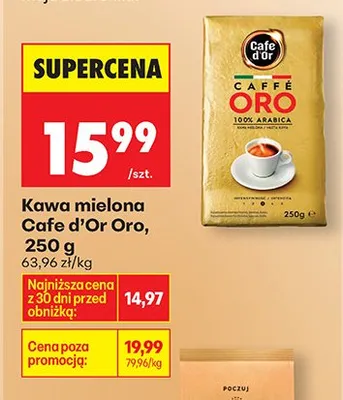 Kawa mielona Oro promocja w Biedronka