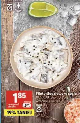 Filety śledziowe w sosie promocja w Delikatesy Centrum