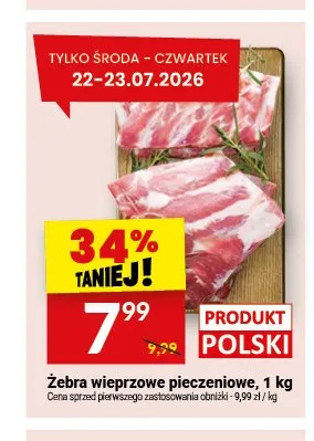 Żebra wieprzowe pieczeniowe promocja w Twój Market