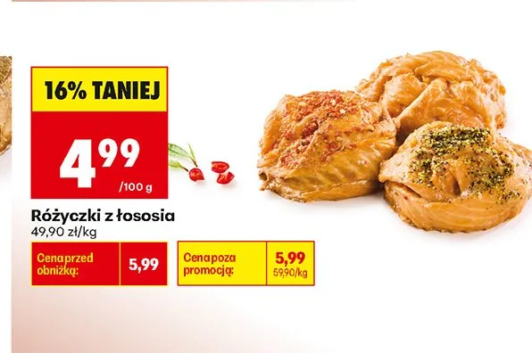 Różyczki z łososia promocja w Biedronka