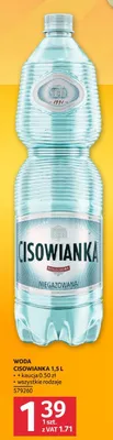 Woda mineralna Cisowianka niegazowana promocja w Selgros