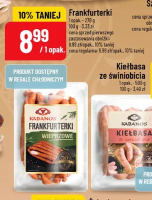 Frankfurterki Kabanos promocja w POLOmarket
