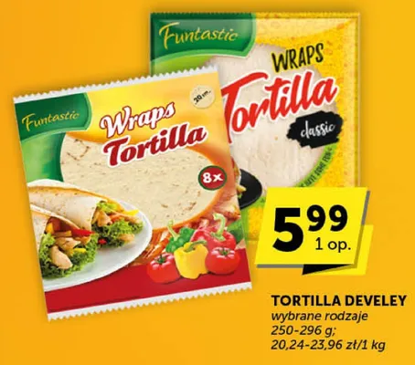 Tortilla Develey Wraps Tortilla promocja w Groszek