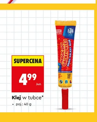 Klej w tubce Magiczny Galaxy Klej Astra promocja w Biedronka